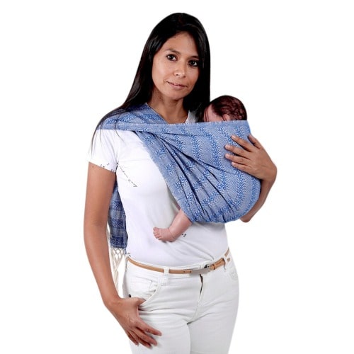 Mexican rebozo Baby Wrap, Shawl, Scarf, 100% Cotton, , Ideal for Natural Birth,  Doulas, Midwife 98.5"/2.5 mts. Royal Blue