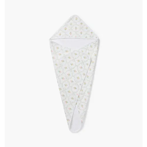 Hooded Towel - Pastel Trellis