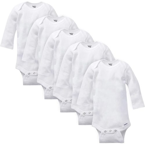 Baby 5-Pack Organic Long-Sleeve Onesies Bodysuit