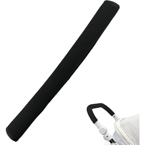 18.7 * 1.37 * 1.37inches Stroller Handlebar Cover,Pushchair Armrest Handle Protector Cover Replacement Toddler Pram Bumper Dustproof Handle Gloves,Removable Universal Protective Case Grip Bar Covers