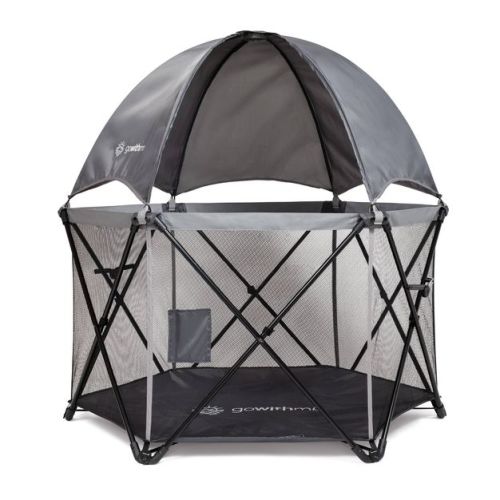 Baby Delight Go With Me Eclipse Mesh Portable Travel Playard - Gray