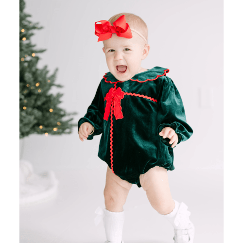 Girls Precious Gift Velvet Bubble – Little Bear Smocks