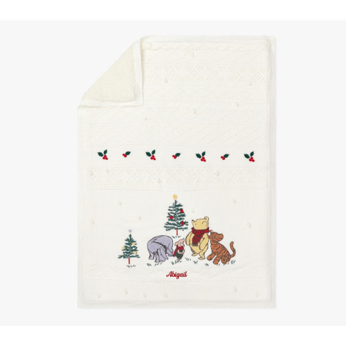 Disney's Winnie the Pooh Holiday Heirloom Baby Blanket