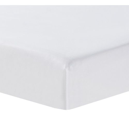 Bilbi Organic Cotton Cot Fitted Sheet White