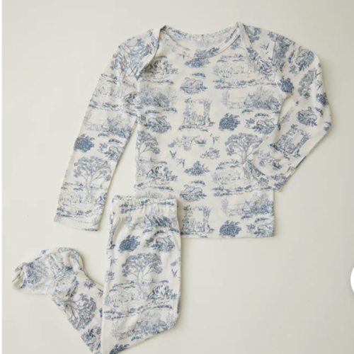 Bleu Toile Baby Sleep Set