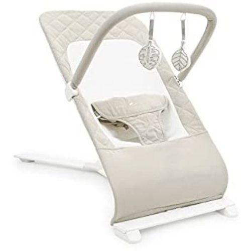 Baby Delight Alpine Deluxe Portable Bouncer, Infant, 0-6 Months, 100% GOTS Certified Cotton Fabrics, Organic Oat