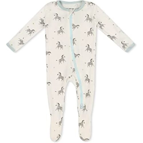 Soft Baby Bamboo Viscose Footie Pajamas, Zipper Closure, 0-24 Months