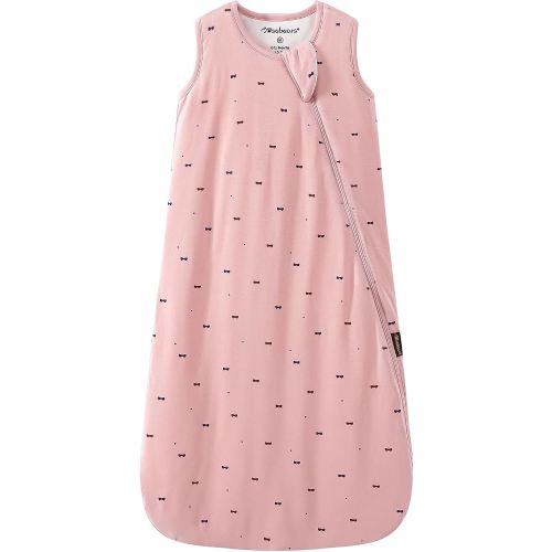 Mosebears Unisex Baby Sleep Sack 1.0 TOG, Supersoft Rayon Made from Bamboo Wearable Blanket with 2-Way Zipper