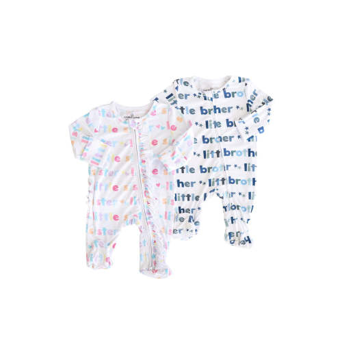 Little Sibling Zipper Footie