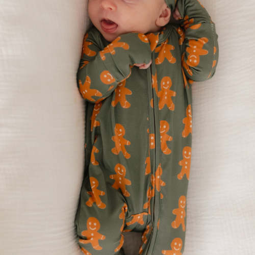 Infant Romper in Gingerbreads