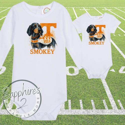 Infant Tennessee Vols / TN Vols Bodysuit / Smokey Infants Bodysuit / Game Day Ready / Baby Shower Gift Vols Fan