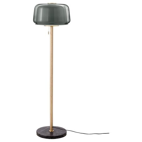EVEDAL Floor lamp - marble/gray