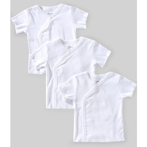 Little Me Baby Cotton Snap Side 3-Pack T-shirts
