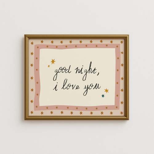 Good Night, I Love You Horizontal Poster – House of Saturn