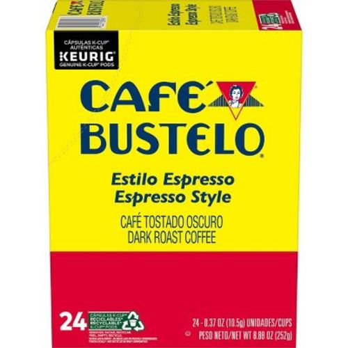 Cafe Bustelo Espresso Dark Roast Coffee Pods - Keurig K-Cup Pods