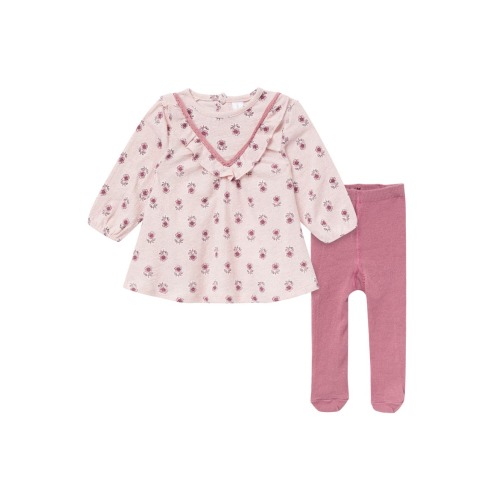Ruffle Dress and Tights Set