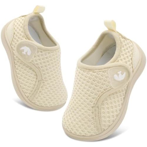 FEETCITY Wide Baby Shoes First Walking Shoes Baby Slip on Shoe Infant Sneakers Boys Girls School Shoe