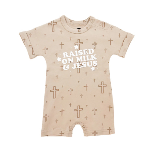 Raised on Milk & Jesus Cross Jumpsuit – OUR HOUSE ABOVE