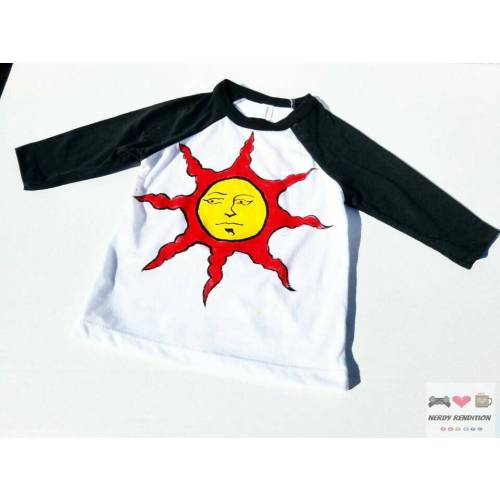 Solaire Dark Souls Nerdy Baby Baseball Shirt Outfit Costume Cosplay