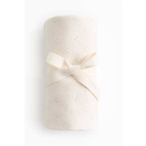 COTTON POINTELLE BABY BLANKET