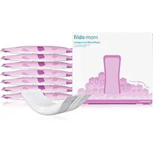 Frida Mom 2-in-1 Postpartum Pads, Absorbent Perineal Ice Maxi Pads, Instant Cold Therapy Packs and Maternity Pad in One
