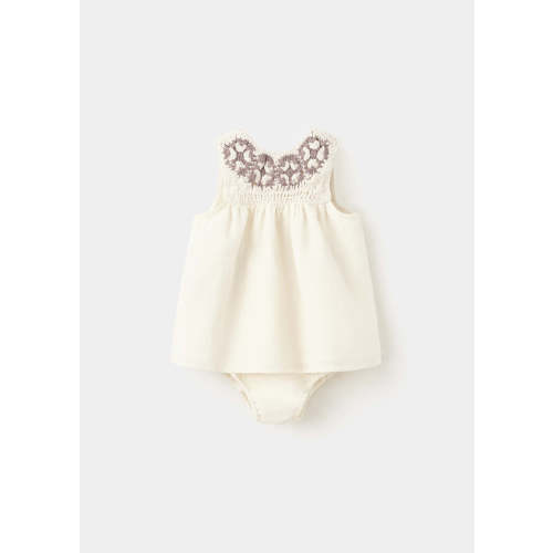Dress and bloomer with crocheted detail - Kids | MANGO USA