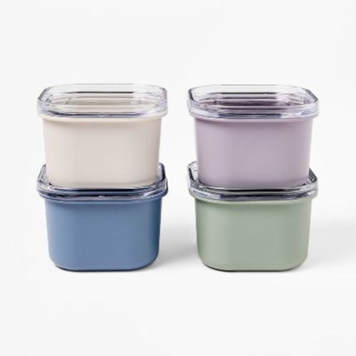 8pc (Set of 4) Condiment Food Storage Container Set - Figmint™