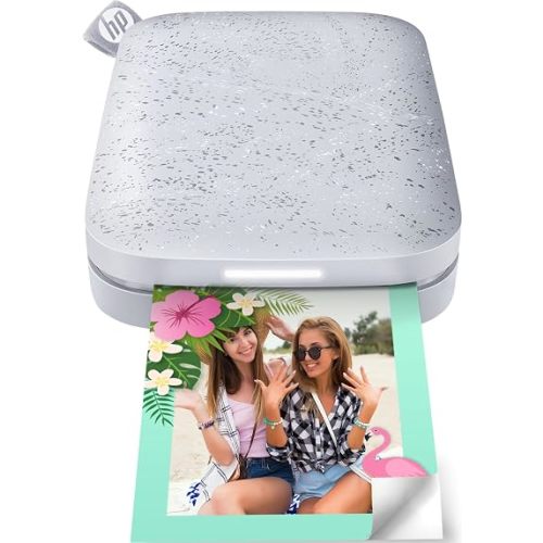 HP Sprocket Portable Photo Printer (2nd Edition) – Instantly print 2x3" sticky-backed photos from your phone – [Luna Pearl] [1AS85A]