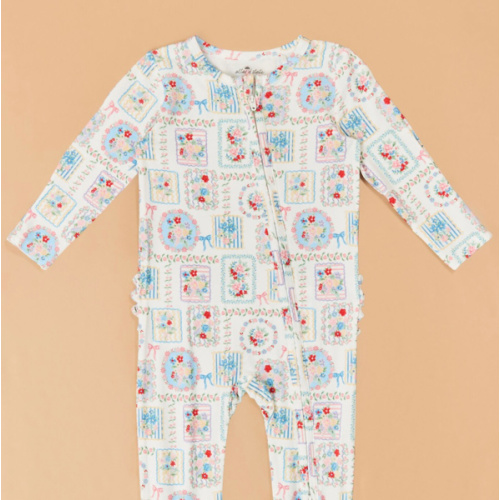 Finley Floral Patchwork Footie