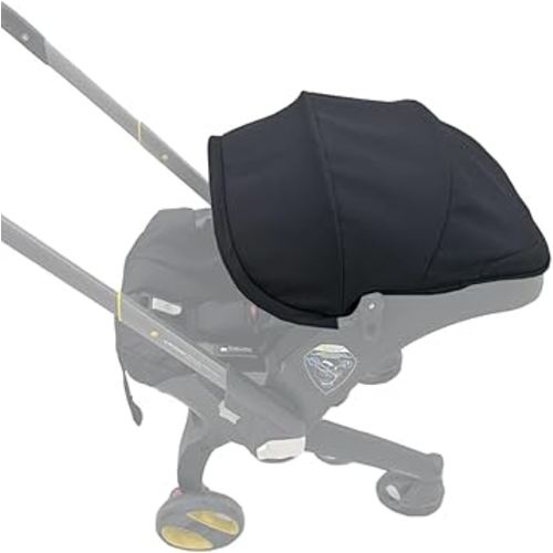 Stroller Accessories Replacement Canopy Compatible with Doona+ and Doona i Car Seats & Strollers, Larger Sunshade, Durable Fabric (Black)
