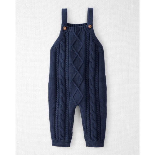 Baby Organic Cotton Cable Knit Overalls - Little Planet | Carter's