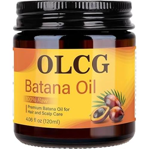 100% Raw Batana Oil for Hair Growth - Pure Batana Oil Paste, Enhances Thickness & Shine, Reduces Breakage and Hair Loss, Nourishment For All Types - 4.06 fl oz（120ml）