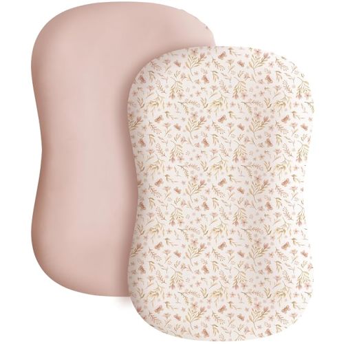 Konssy 2 Pack Baby Lounger Cover, Stretchy Infant Slipcover, Covers Only