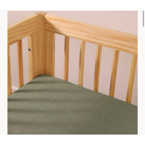All-Stages Midi Crib Sheet in GOTS Certified Organic Muslin Cotton