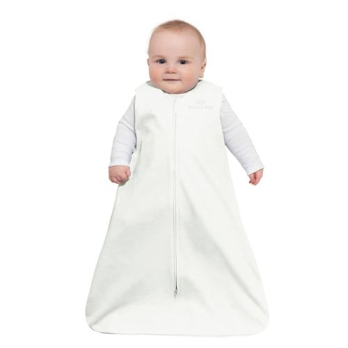 HALO Sleepsack Micro-Fleece Wearable Blanket, TOG 0.5, Cream, Small