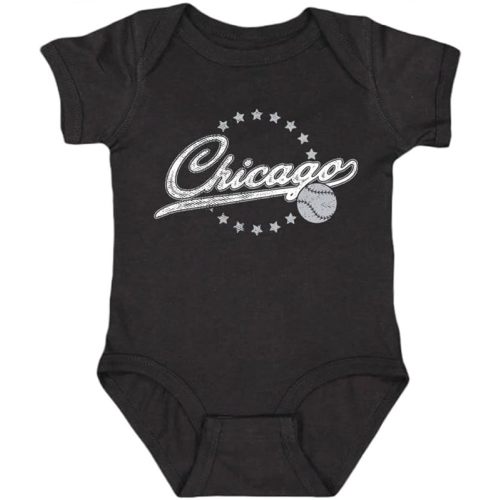 Retro Vintage Style Kid's Bodysuit for Baseball Fans
