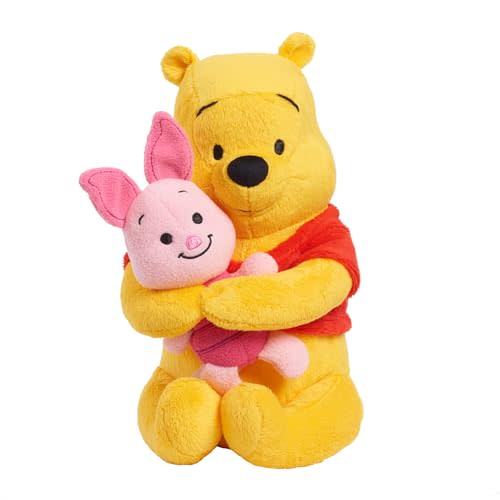 Disney Classics Lil Friends Winnie the Pooh and Piglet Plush Stuffed Animal, Kids Toys for Ages 2 Up by Just Play
