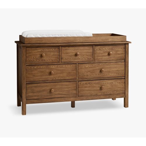 Kendall 7-Drawer Changing Table (55w x 19d") Color: Aged Oak