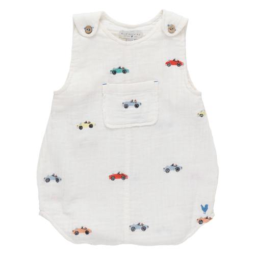 Baby Boys Noah Jumper - Vintage Car Embroidery