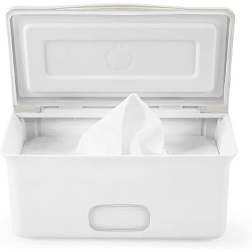 Ubbi Baby Wipes Dispenser with Weighted Plate, Oat