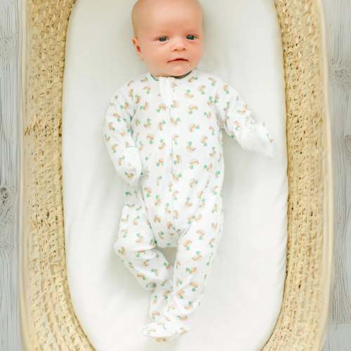 Mini Mallard Zipper Footie (3 mo)