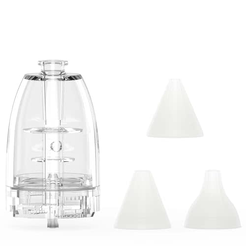 GROWNSY Official Upgraded Larger Suction Chamber and 3Pcs Silicone Tips for GROWNSY Nasal Aspirator, Nose Sucker Replacement Kit