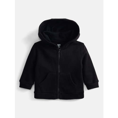 Wonder Nation Baby and Toddler Zip Front Fleece Hoodie, Sizes 0M-5T