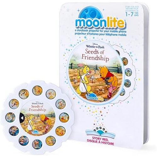 Moonlite Storybook Reels for Flashlight Projector, Kids Toddler | Disney’s Winnie The Pooh: Seeds of Friendship | Single Reel Pack Story for 12 Months and Up