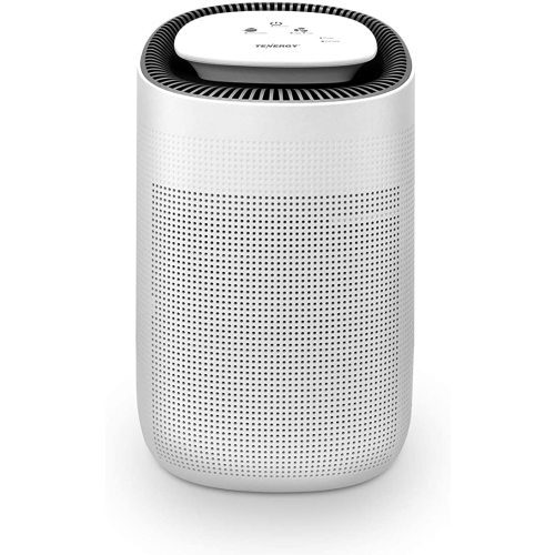 Tenergy Sorbi 1000ml Air Dehumidifier w/Purifying Function, True HEPA Filter, Auto Shutoff, Touch Control Adjustable Air Speed, Ultra-Quiet, Ideal for Closets & Bathrooms