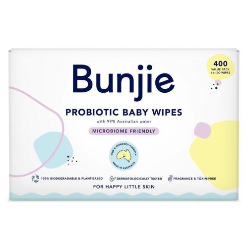 Bunjie Probiotic Baby Wipes 400 pack