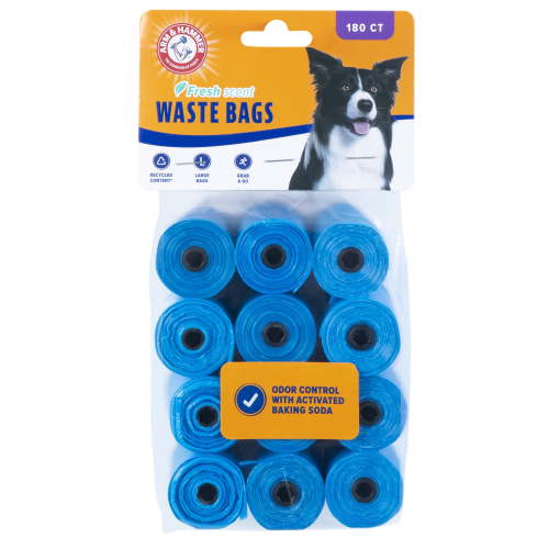 ARM & HAMMER, Dog Waste Bag Refills, 180 Count, Fresh Scent