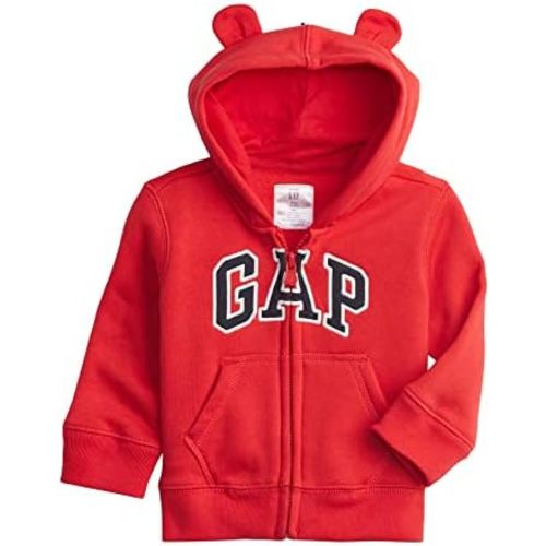 GAP Baby Boys' Playtime Favorites Logo Full Zip Hoodie Hooded Sweatshirt