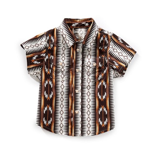 Wrangler® Baby Boys Short-Sleeve Woven Western Shirt
