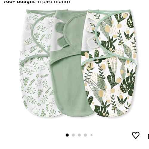 Yoofoss Baby Swaddles for Newborns 100% Organic Cotton, Adjustable Swaddle Sleep Sack 0-3 Months Newborn Swaddle Sack, Breathable Soft(Small)